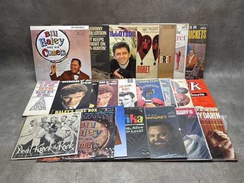 '50s/'60s Rock 'n' Roll vinyl records, including original pressings