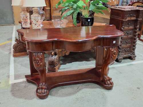 Mahogany hall table