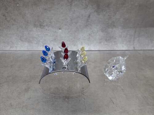 Swarovski Crystal flower figures