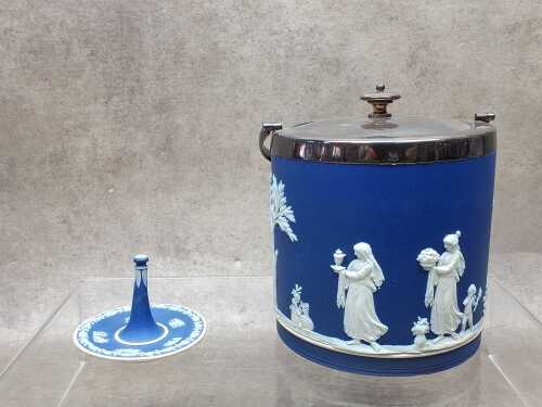 Two antique Wedgwood Jasperware pieces