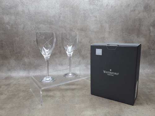 Pair of Waterford Crystal 'Siren' wine glasses