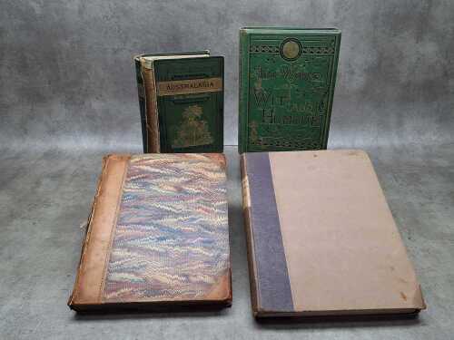 Four antique and vintage books