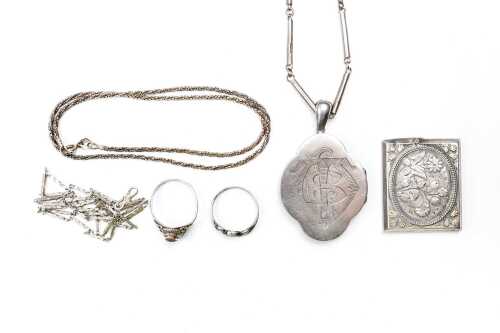 A collection of vintage and antique jewellery in sterling silver
