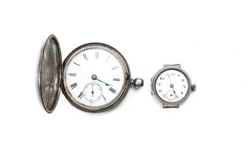 Two watches in sterling silver