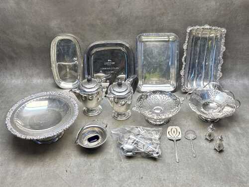 Assorted silver plate