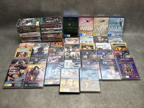 DVDs, including movies and British TV