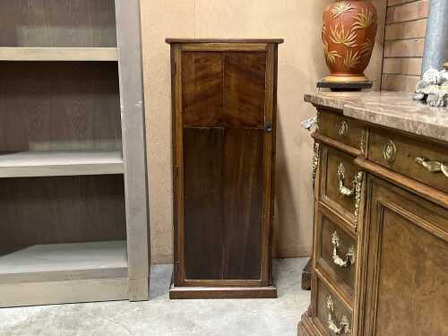 Timber single door tall cabinet