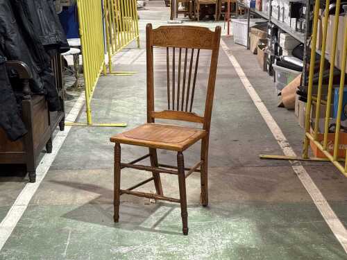 Vintage pressed back chair