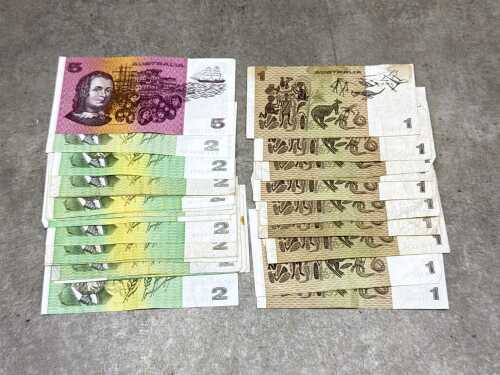 Assorted Australian, totalling $53