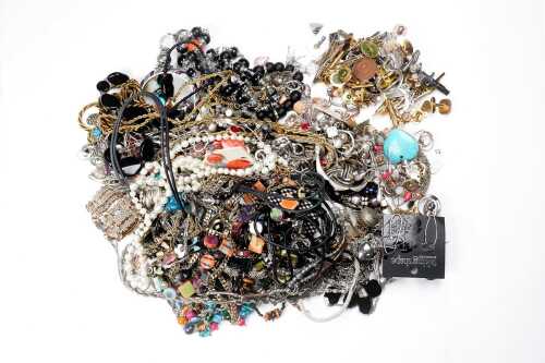 A large collection of costume jewellery