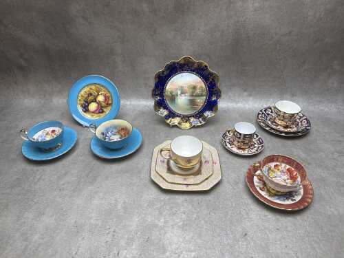 English porcelain, mainly trios