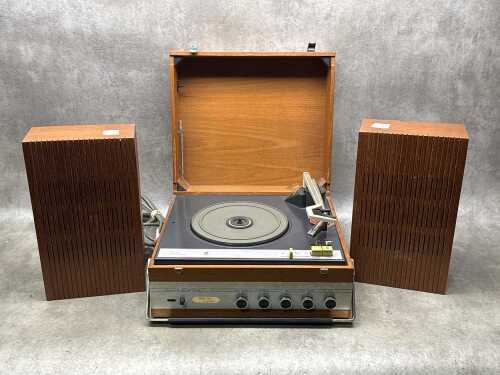Siera (Philips) mid-century teak portable stereo