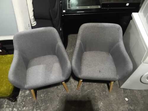 Two modern armchairs