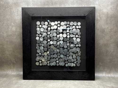 Framed Modern Metal art sculpture