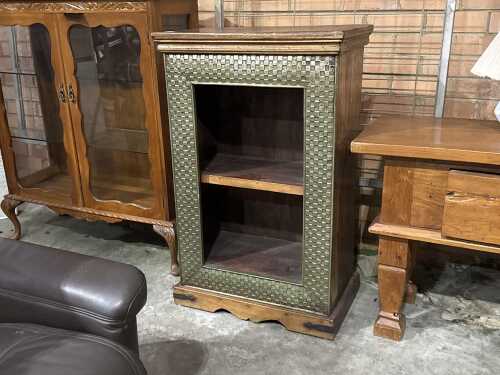 Custom-built shelved cabinet
