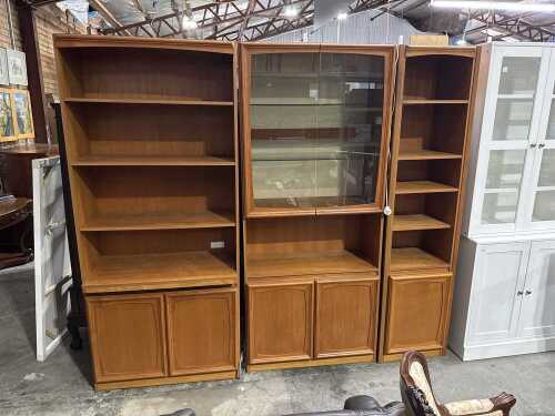 Burgess three-piece wall unit