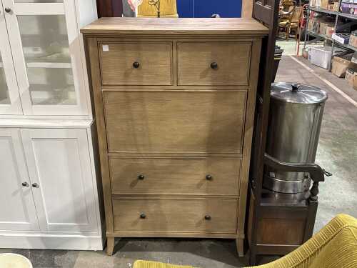 Modern tallboy with drop-front writing borad