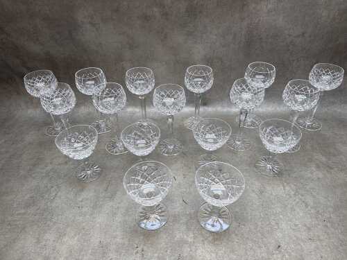 Bohemian crystal stemware