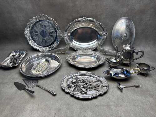 Assorted metalware