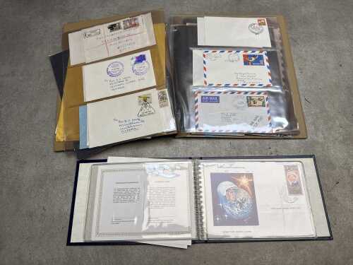 Four albums of stamps on cover