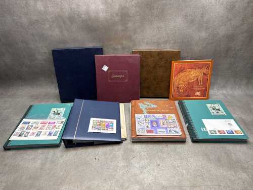 Collection of stamps albums
