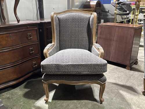 French-style wingback chair