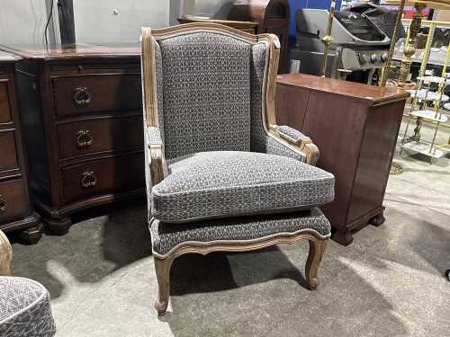French-style wingback chair