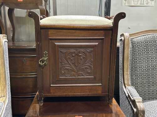 Edwardian piano stool