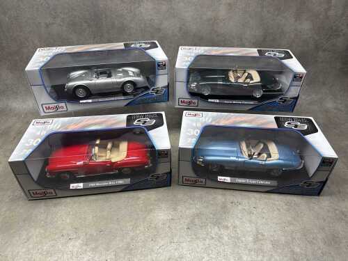 Four Maisto special edition 1:18 scale die-cast model cars