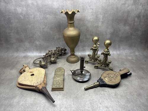Brassware and fireplace items
