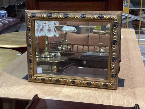 Gilt framed wall mirror
