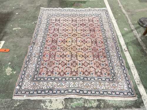 Persian hand knotted wool rug