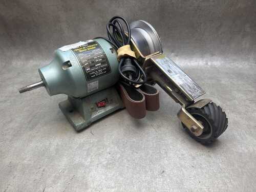 Abbott & Ashby 150mm industrial bench grinder