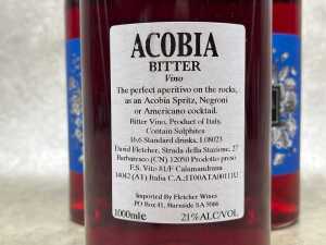 Three Acobia Bitter Vino Aperitif, 1000ml Bottles - 3