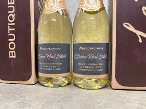Two Bottles of Boutique Le Vin Sparkling Wine with 24K Gold leaf - 2
