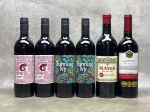 Mixed Merlot, six bottles