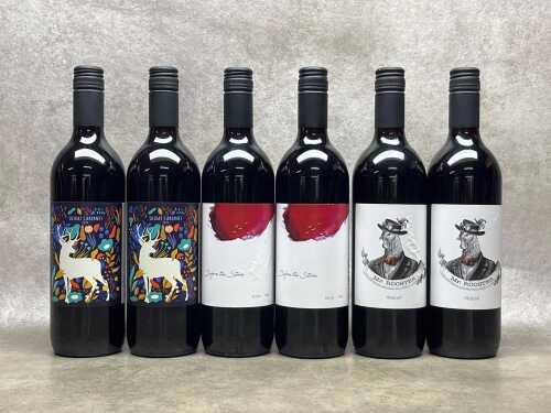 Mixed Shiraz, six bottles