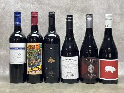 Mixed Shiraz, six bottles