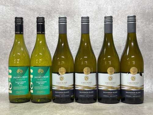 Mixed Sauvignon blanc, six bottles