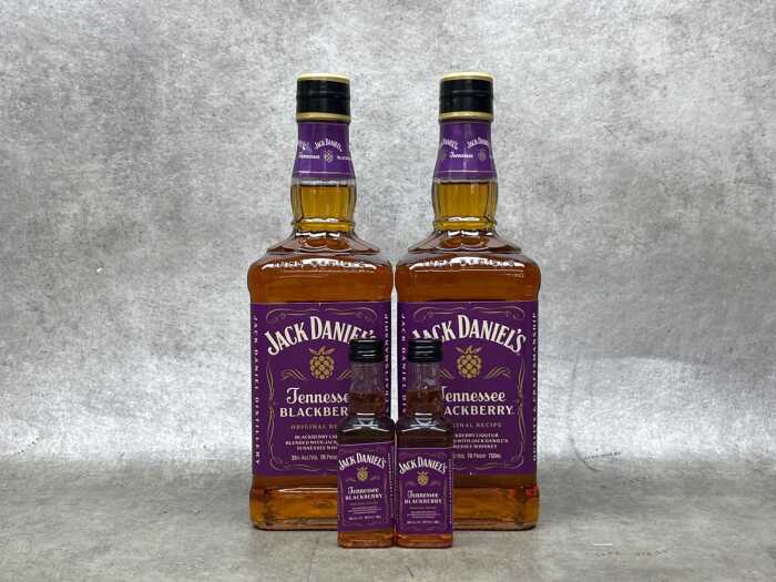 Jack Daniel's Tennessee Blackberry, whiskey liqueur, four bottles