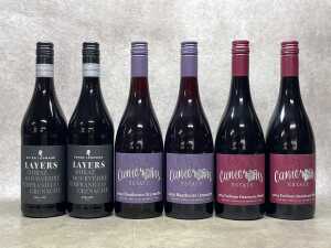 Mixed ed wine, six bottles