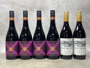 Mixed Shiraz, six bottles