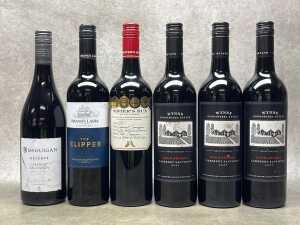 Mixed Cabernet Sauvignon, six bottles
