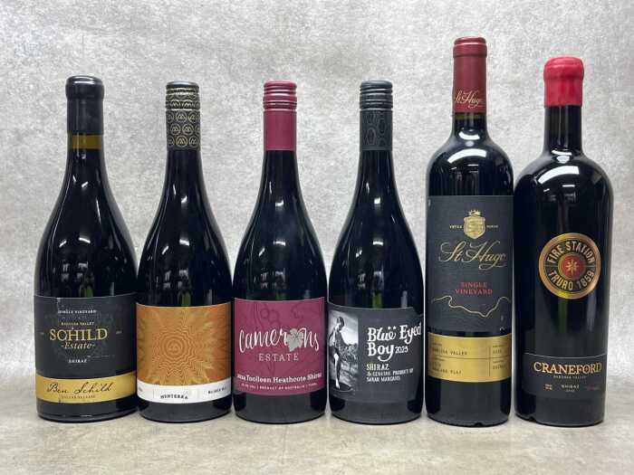 Mixed Shiraz, six bottles