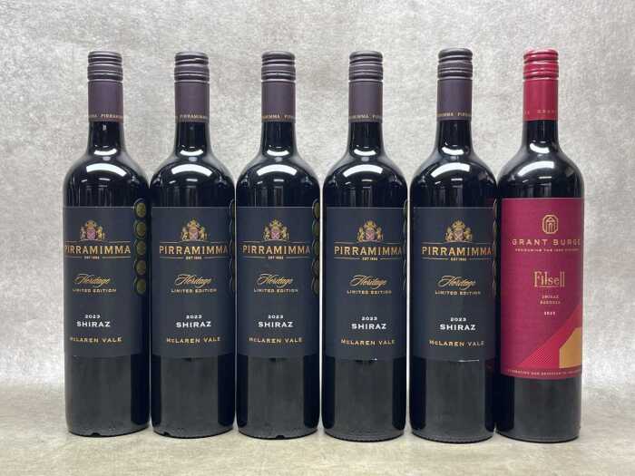 Mixed Shiraz, six bottles