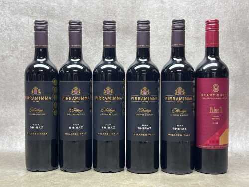 Mixed Shiraz, six bottles