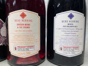 Mixed Berg Herring wine, six bottles - 4