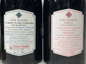 Mixed Berg Herring wine, six bottles - 4
