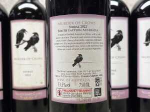 Golden Grape Estate Murder of Crows, Shiraz, 2022, six bottles - 3