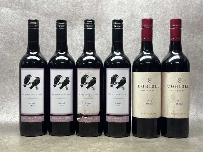 Mixed Shiraz, six bottles